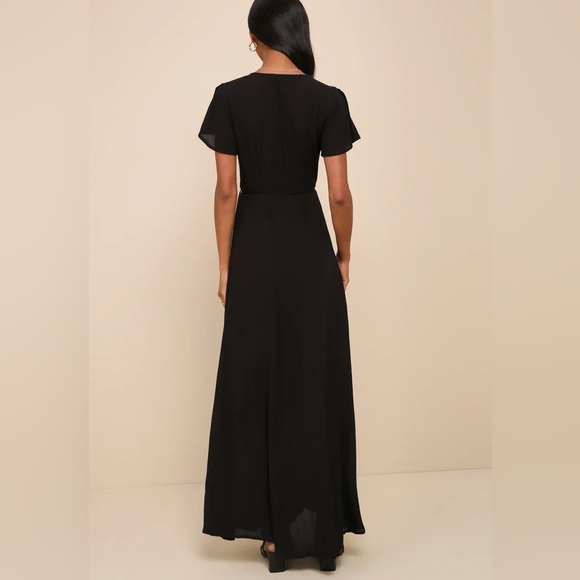 Lulu's Classic Black Maxi Dress - Picture 2 of 4